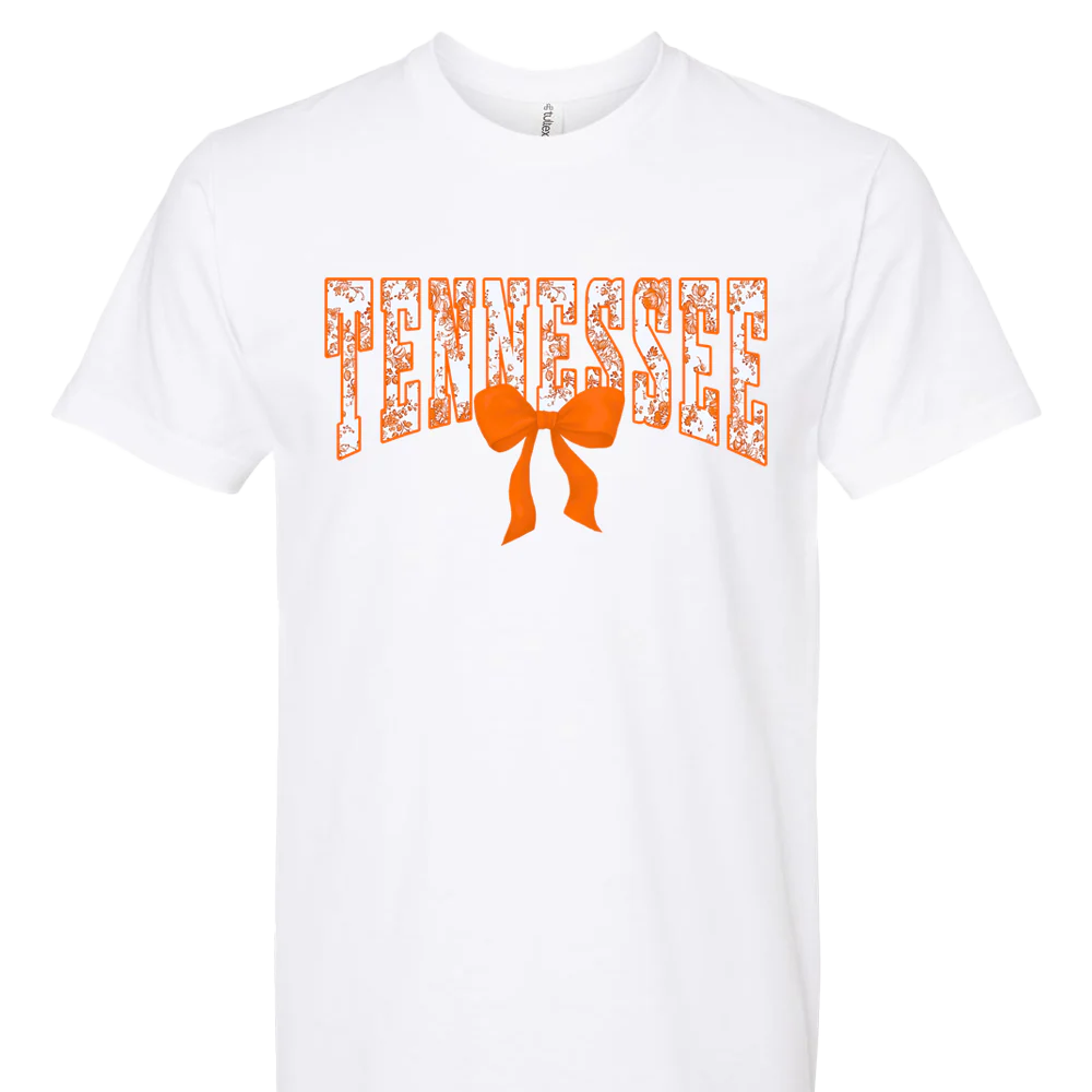 Tennessee Orange Bow T-shirt Unisex Rockinstone Size:s