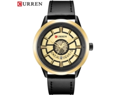 Elegante Reloj De Pulsera Multifuncional Para Hombre Con Correa De Cuero, Calendario Y Mecanismo De Cuarzo Resistente Al Agua.