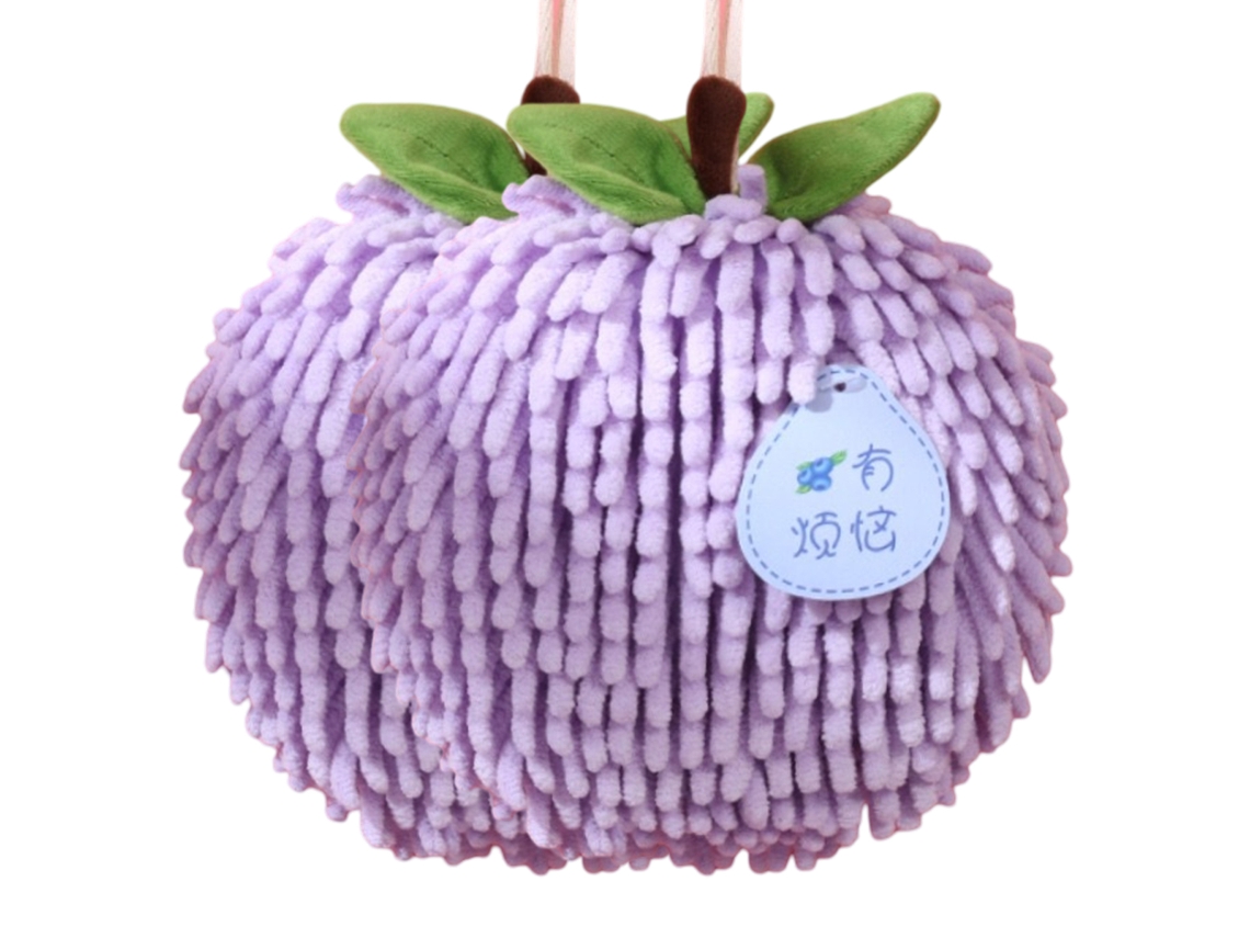 Juego De Toallas Kofihety Manos Bolas Suaves Absorbentes Secado Poliéster - 2pcs (20x20x4cm)