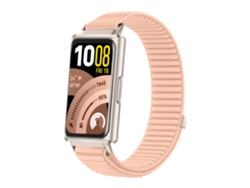Correa de nailon trenzado para Huawei Band 11/11 Pro, transpirable, de liberación rápida, ajustable, rosa claro, Hexinyigjly