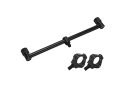 Soporte Para Caña De Pescar Carpas Con 2 Cabezales Magnéticos, Soporte De 25 Cm, Acero Inoxidable Y Aluminio Negro.
