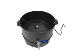 Máquina para derretir cera, capacidad de 8 litros, calentamiento eficiente de 1000 W, color negro.