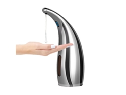 Dispensador automático de jabón sin contacto con sensor infrarrojo y resistencia al agua IPX6 para encimeras Csyy (plateado)
