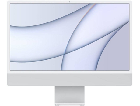 iMac 24 APPLE - Plata (24'' - Apple M1 - RAM: 8 GB - 256 GB SSD - GPU 7-core)