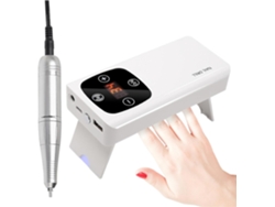 Taladro De Uñas Portátil 3 En 1 De 45000 Rpm, Herramienta Eléctrica Profesional Con Luz Led Y