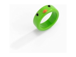 2026-anillo De Dedo Animal Divertido Linjou, Anillo De Cola Apilable Para Mujeres Y Hombres (pollito, Verde)