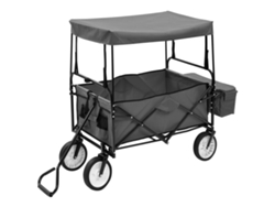 Carretilla plegable con capota de acero gris EXCLUSIVA DE LA CASA