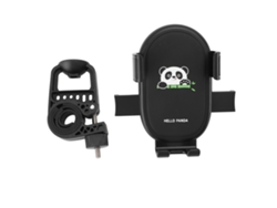 Suporte De Telefone Paraguidão Com Absorção De Impactos Para Moto E Scooter, Apoio Celular 4.7 A 7.1 Polegadas Preto
