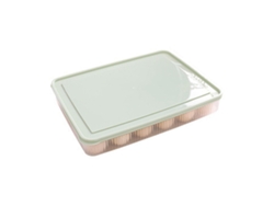 Soporte Para Huevos Con 24 Compartimentos, Tapa Protectora De Pp Resistente Para Refrigerador Y Congelador.