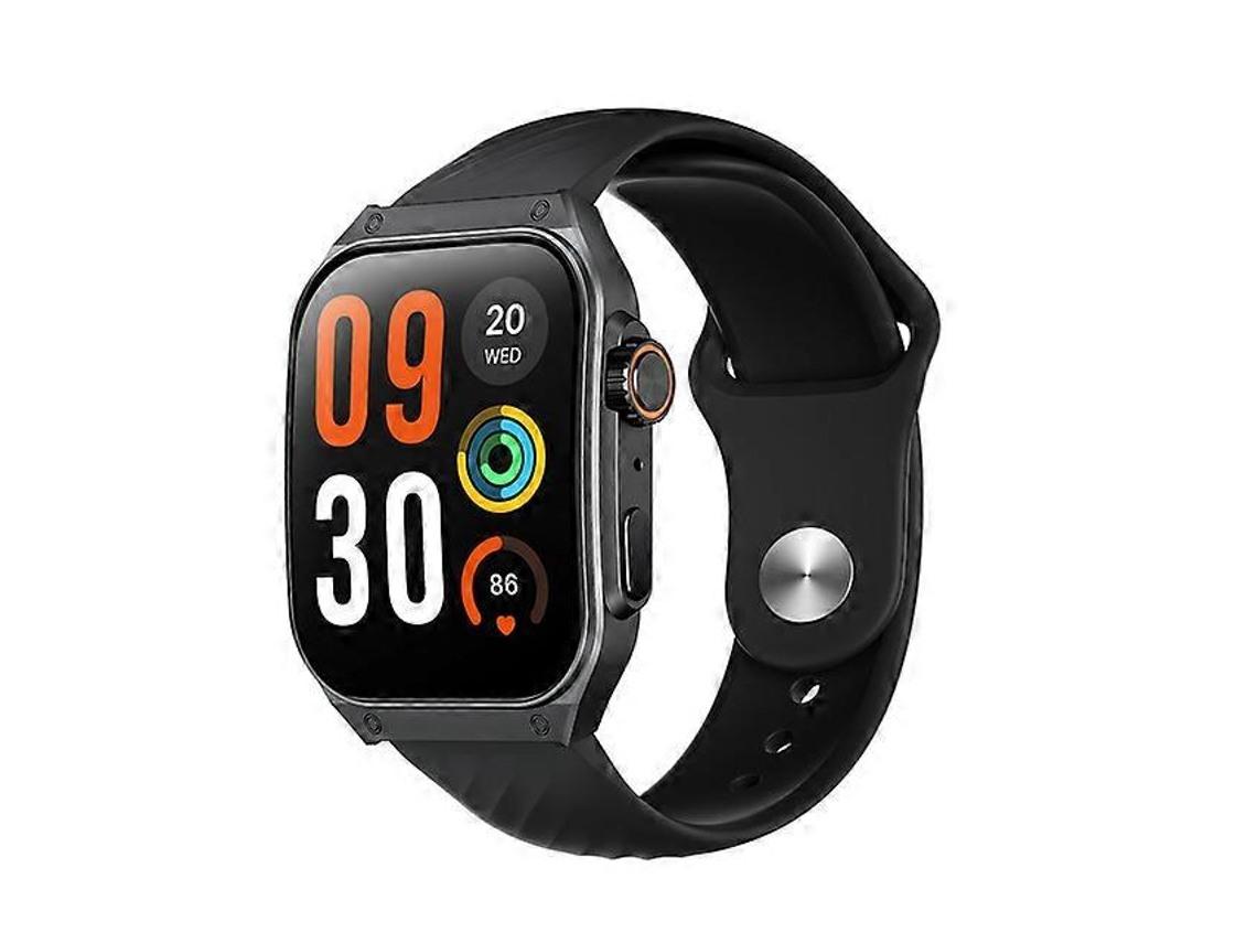 Reloj inteligente S8 con pantalla curva de 1,96", Bluetooth, llamadas telefónicas y asistente de voz con IA, ideal para adultos y bicicletas eléctricas.