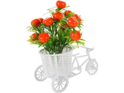Cesta de arreglo floral Slowmoose Bicycle Orange