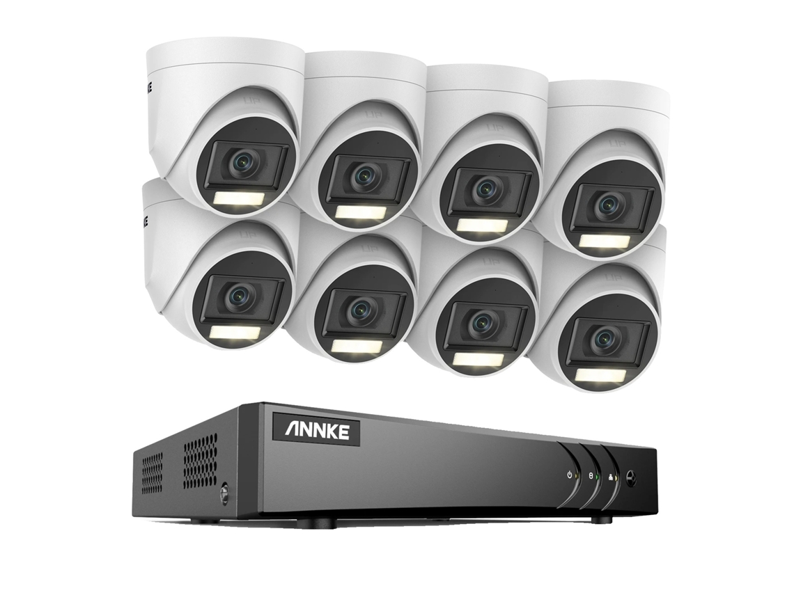 Sistema de cámaras de seguridad de 16 canales y 5 MP con detección de movimiento, kit de 8 piezas, 1 unidad OEM