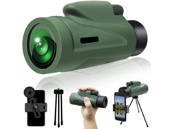 Telescopio monocular Chennnls 12x50 para adultos, ideal para observación de aves, acampada, senderismo, deportes, viajes y paisajes verdes.