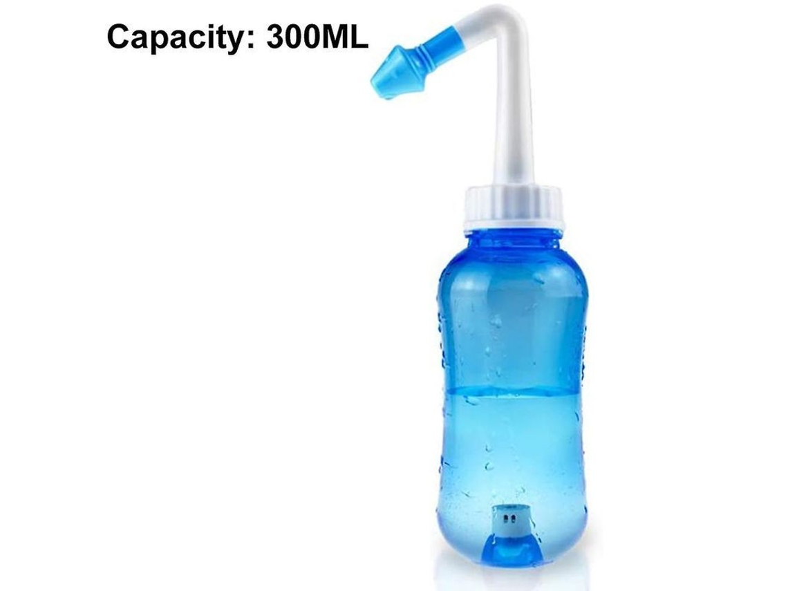 Kit De Limpieza Nasal Neti Pot De 300 Ml Con 30 Sobres Para Lavado Nasal Y Sinusal.