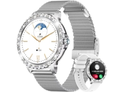 Reloj inteligente para mujer, con llamadas Bluetooth, reloj deportivo de 1.32" con monitor de presión arterial, oxígeno en sangre y frecuencia cardíaca - Chennnls