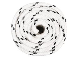 Cuerda Para Barco Trenzada Poliéster Blanco 16 Mmx25 M