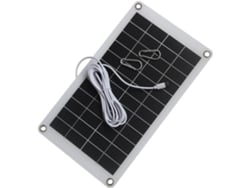 Cargador Solar De 10 W Y 12 V Con Salida Usb, Panel Compacto Y Ligero.