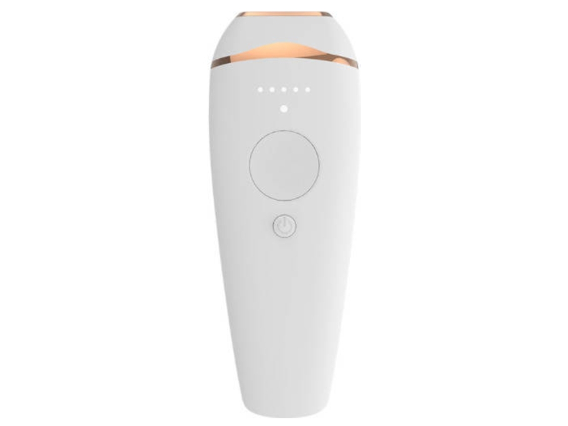 Depiladora de luz pulsada Yizhood, 500.000 destellos, 2 modos, 5 niveles de energía (blanca)
