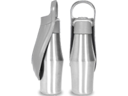 Botella de agua portátil de acero inoxidable para perros con cuenco plegable para uso en exteriores ELECTVAULT1 (26s)