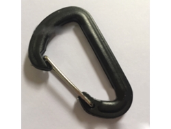 Fusil De Escalada Pequeño Y Ligero De Plástico Negro Con Forma De D Y Fácil Conexión.
