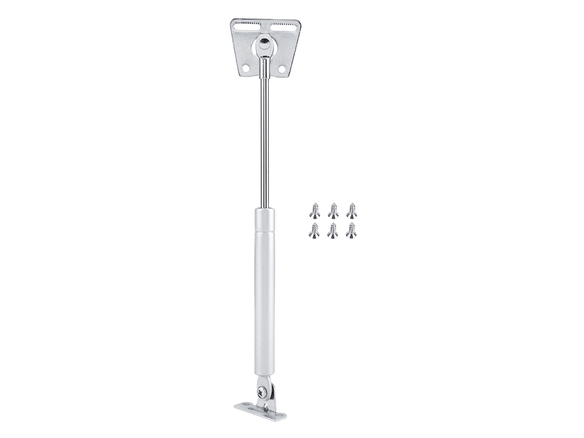 Soporte neumático hidráulico de gas Primerox Spring para puertas de armarios de cocina con apertura suave.