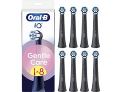 Recambio de cepillo de dientes IO Gentle Care Negro (8 unidades)