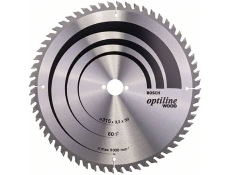 Disco de Sierra Circular BOSCH Optiline Madera 315x30x3.2 mm - 60