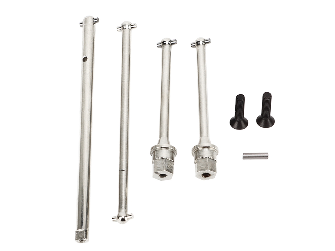 Eje de transmisión de acero metálico 2026, central y trasero, para coche RC Axial Yeti Jr 1/18, pieza de mejora, color plata.
