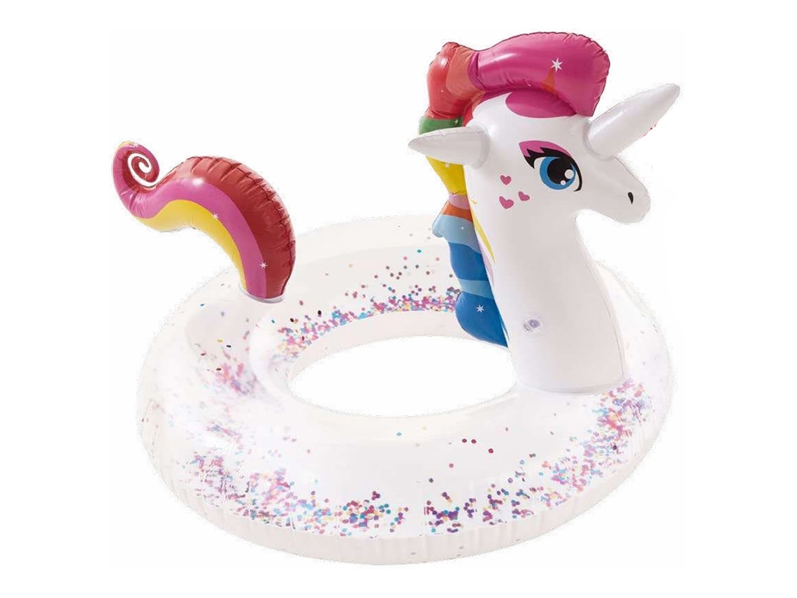 Flotador inflable de unicornio Bestway Aremar de 85 cm con purpurina