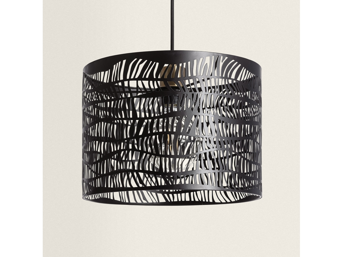 LEDKIA Lámpara Colgante Metal Vitta Negro