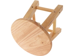 Taburete Cuadrado De Madera Maciza De 25 X 25 Cm, Pequeño, Multifuncional, Para El Hogar, Asiento Estable Y Ligero.
