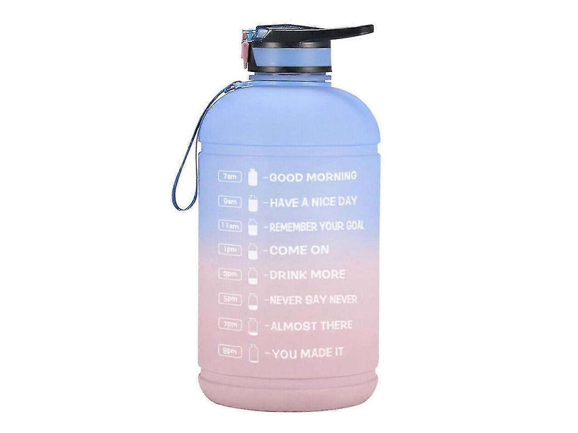 Botella De Agua Deportiva Motivacional A Prueba De Fugas Con Gradiente De 3,78 L Rosewell