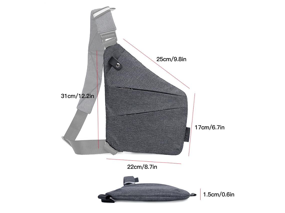 Danu2026-mochila Bandolera Impermeable Ultraligera Con Correa Ajustable Antirrobo Para Deportes Outdoor Senderismo Ciclismo Montañismo Viajes