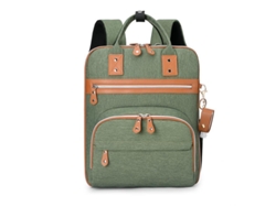 Bolso Portátil para Mamá y Bebé con Carga USB y Cochecito Colgante Verde SIURN