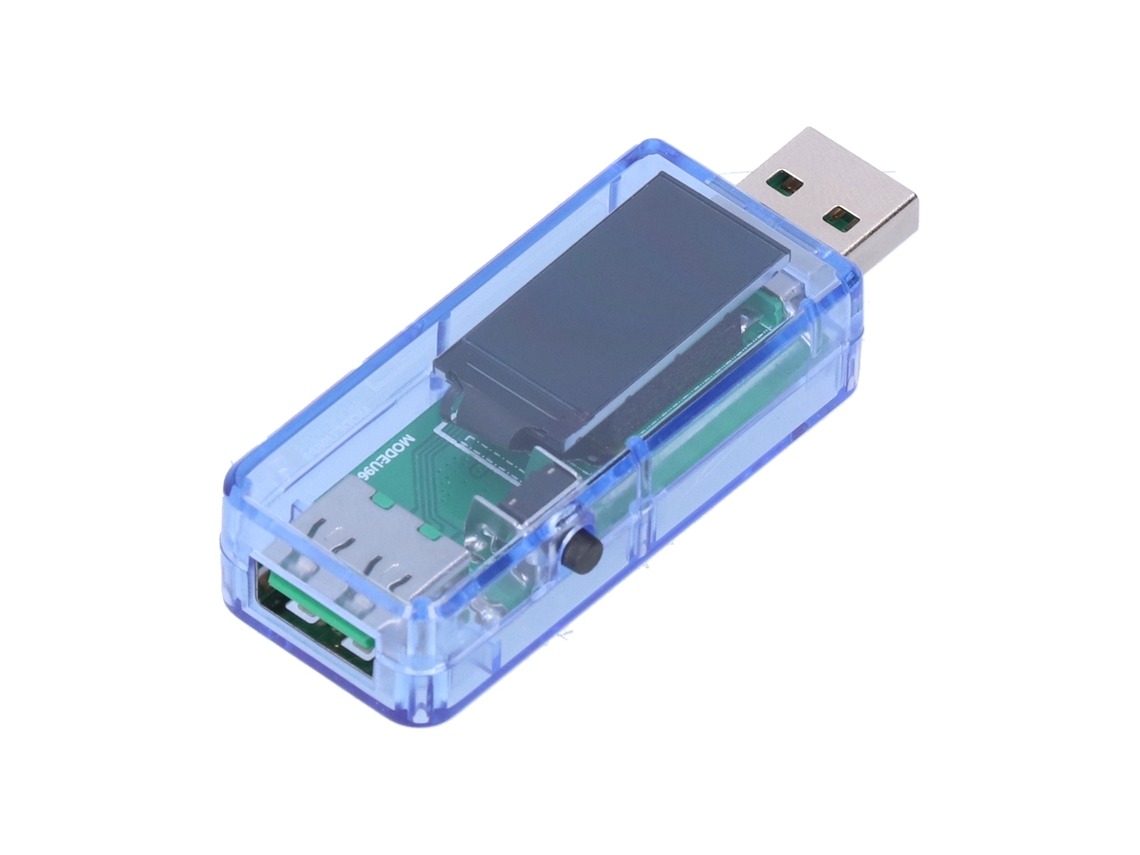 Probador Usb Digital Con Pantalla Lcd, Detector De Cargador, Voltímetro Para Android, Azul Transparente