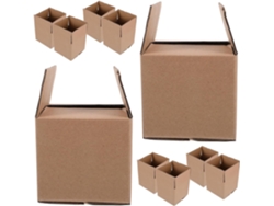 25 cajas de embalaje de papel cuadradas con bordes lisos y resistencia a la compresión para transporte y