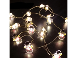2026-decoraciones Navideñas Luces De Hilio De Cobre Led Con Muñeco De Nieve, Santa Claus Y Ciervo Para Árbol, Sala Y Dormitorio