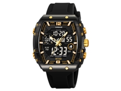 (oro Negro) Elegante Reloj Electrónico Digital Luminoso E Impermeable Para Hombre.