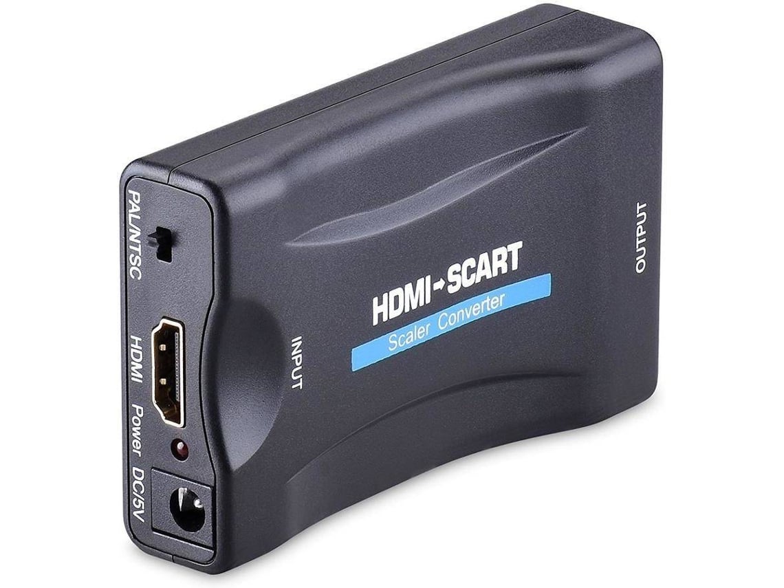 Cable HDMI a Euroconector, Adaptador Convertidor de HDMI a Euroconector  Adaptador de Vídeo HDMI a Euroconector, para Televisores VHS VCR Grabadoras  de