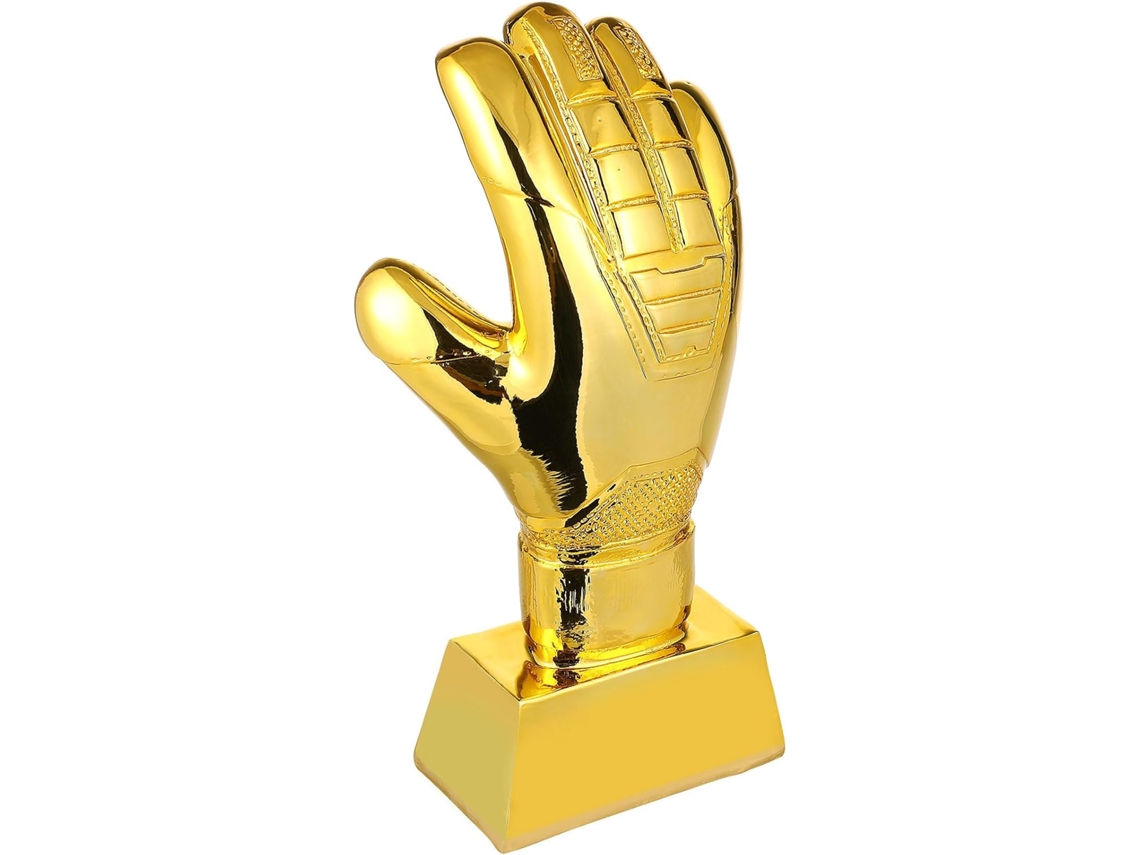 Trofeo compacto de oro ABS para porteros de fútbol