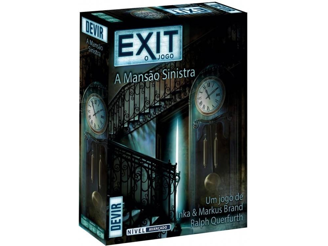 Juego de Mesa DEVIR Exit 10 - La Mansión Siniestra (Edad Mínima: 10 años - Portugués)