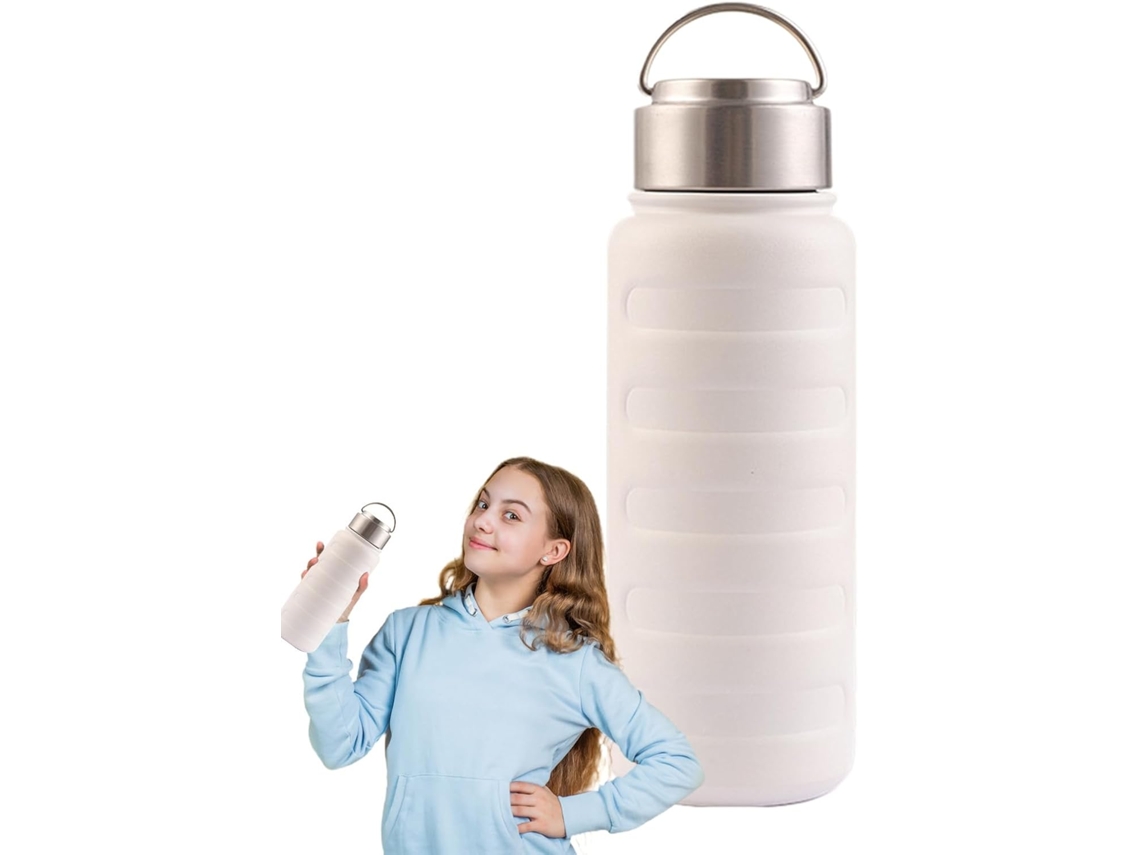 Botella térmica grande Slowmoose, cantimplora de 1 litro, acero inoxidable, para gimnasio.