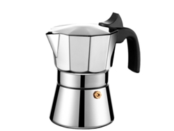Cafetera Italiana Moka De 6 Tazas De Acero Inoxidable – Café Expreso Clásico Casero