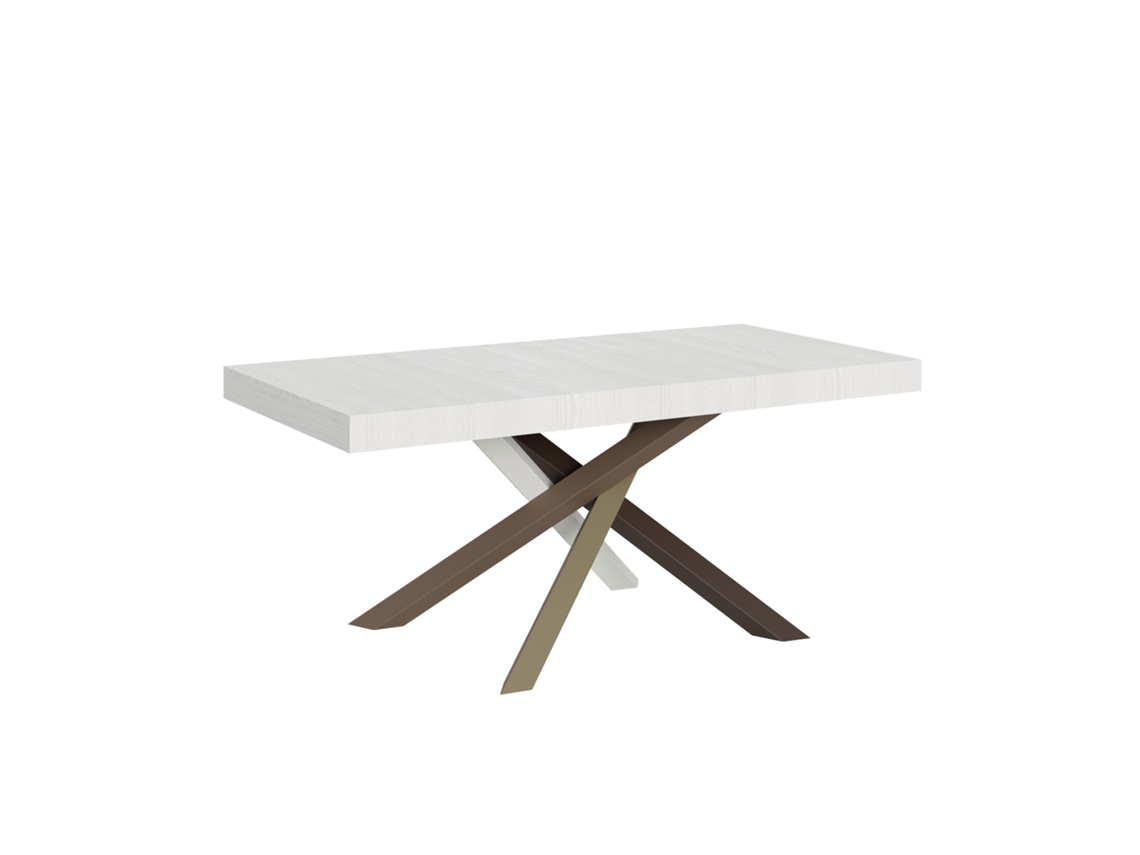 Mesa de Comedor ITAMOBY Volantis (90x180/284 - Paneles de Melamina - Fresno Blanco)
