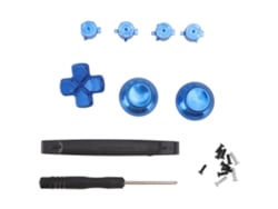 Kit De Botones De Cruceta De Repuesto En Aleación De Aluminio Para Mando De Ps5 - Accesorios Azules