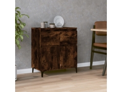 Aparador Madera Contrachapada Color Roble Ahumado 60x35x70 Cm