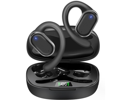 Auriculares abiertos Auriculares inalámbricos Auriculares Bluetooth 5.3 con cancelación de ruido Auriculares inalámbricos con pantalla digital LED ...