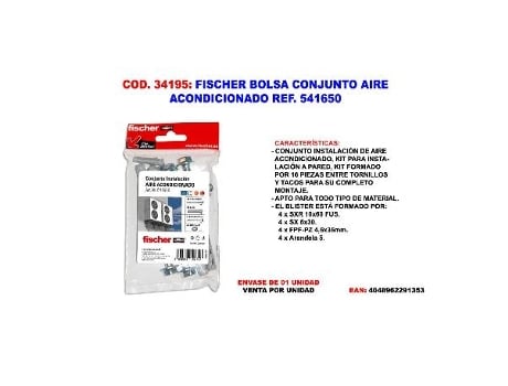 Fischer bolsa conjunto aire acondicionado ref 541650