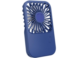 Mini ventilador MDUG, portátil, con soporte plegable y cable.