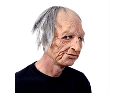 Máscara De Cabeza Completa De Anciano Aterrador Con Pelo Para Halloween, Cosplay, Fiesta Y Carnaval.